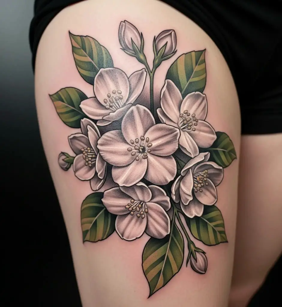Realistic Jasmine Blossom