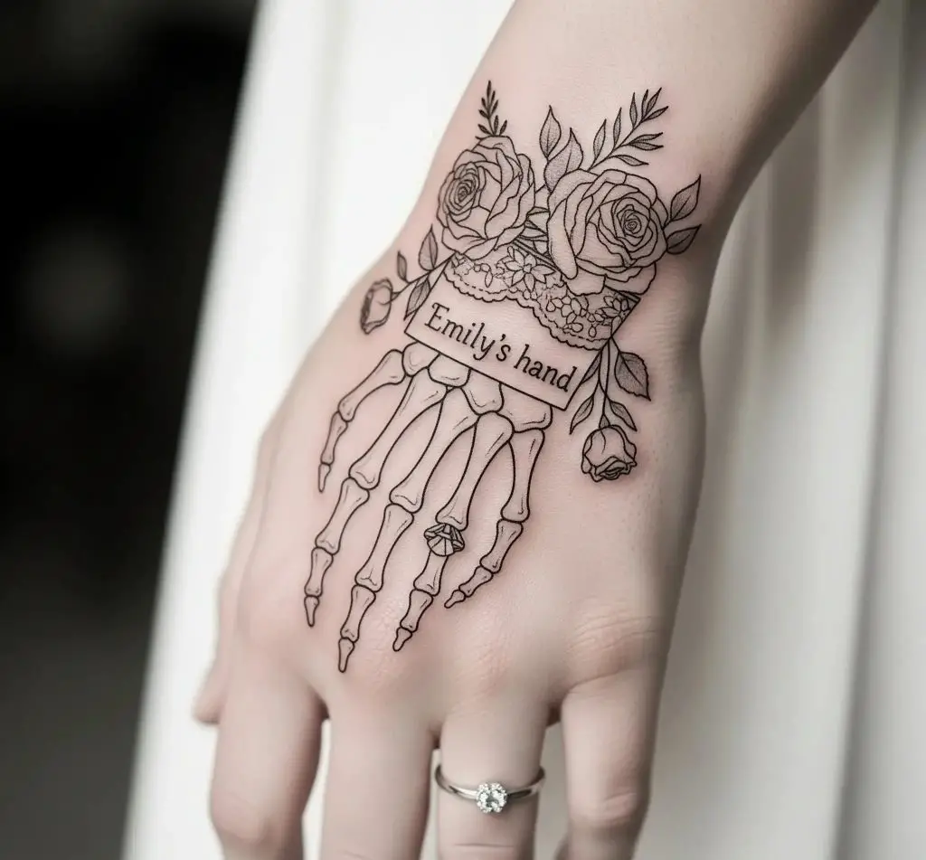 Emily’s Skeleton Hand with Ring
