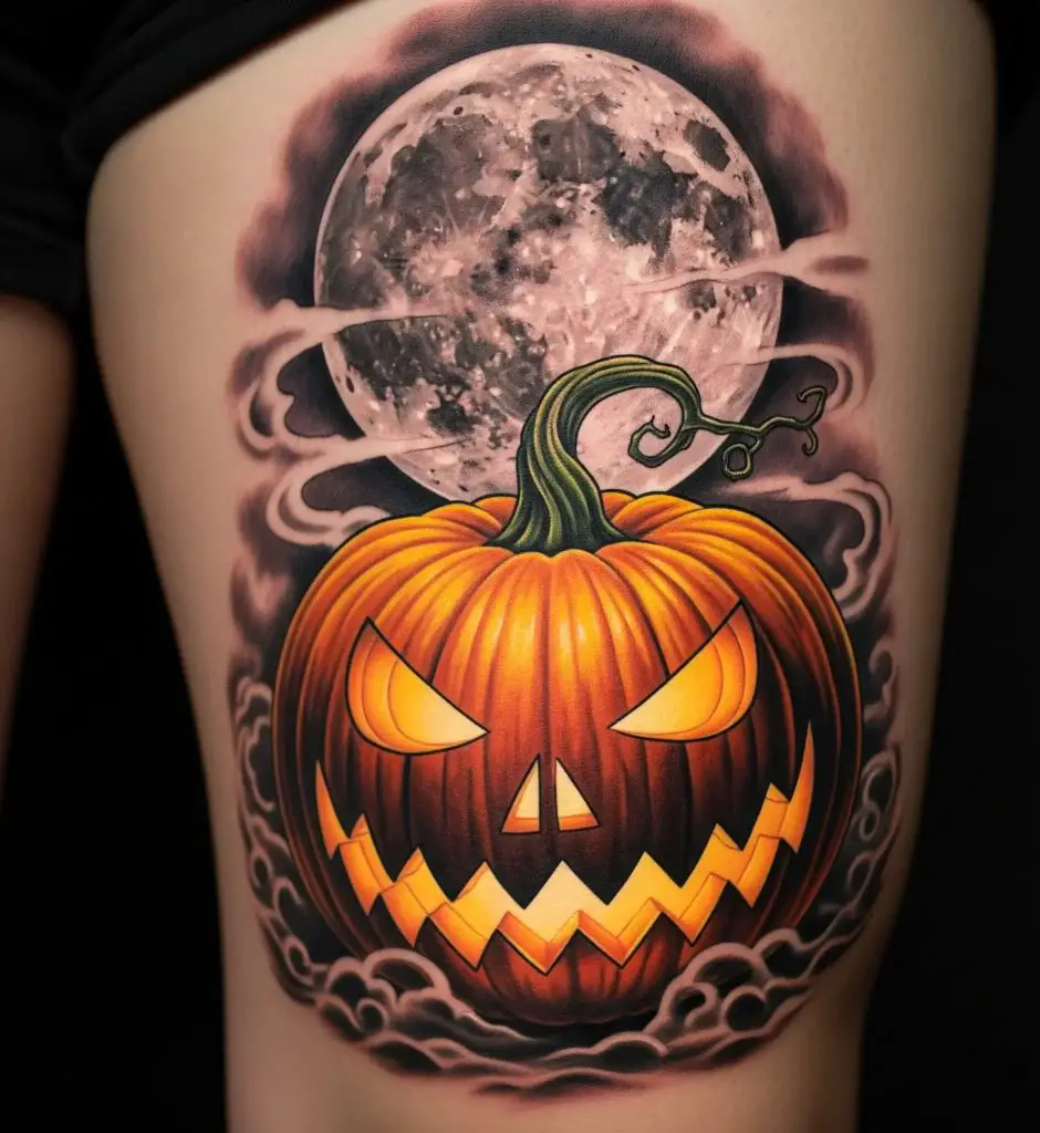 Spooky Moonlit Jack-o’-Lantern