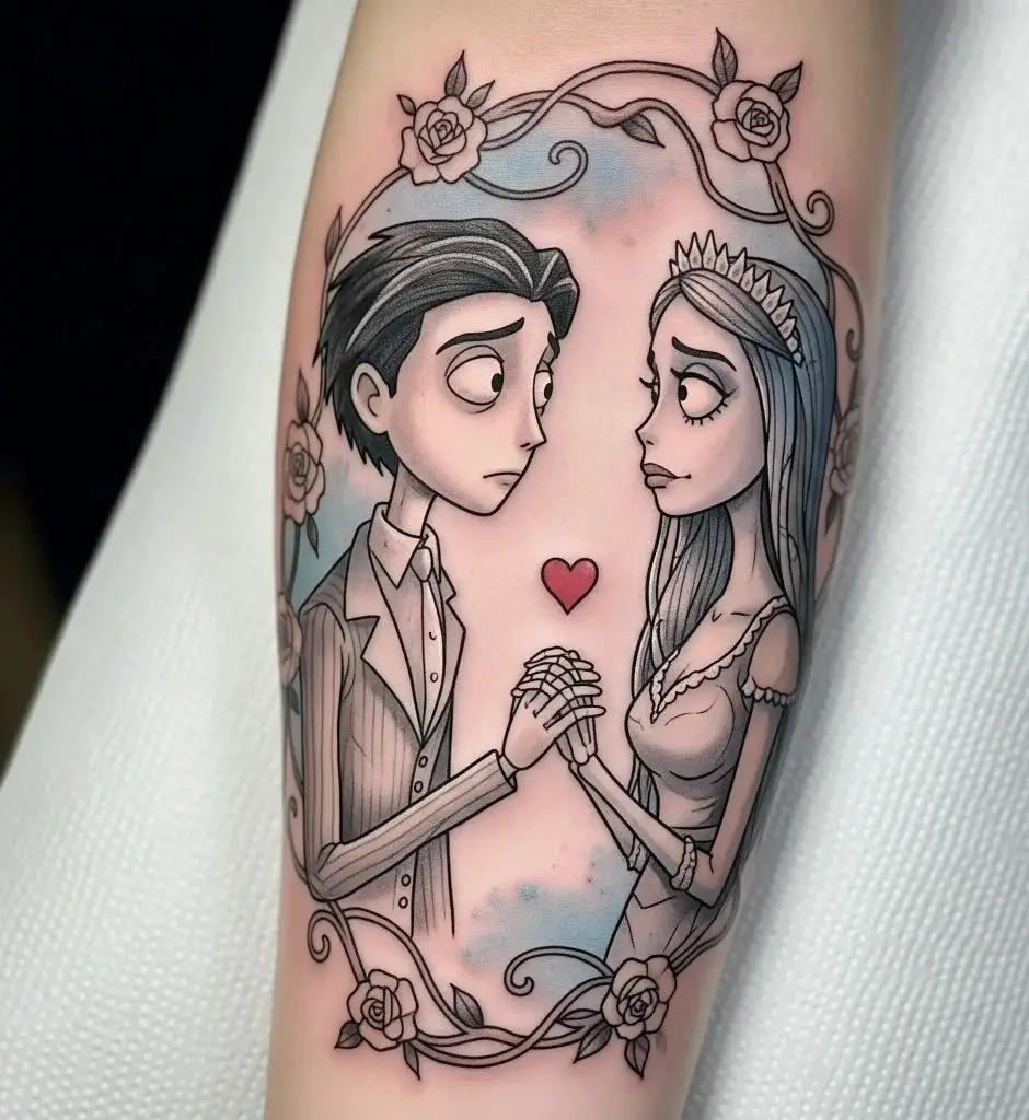 Victor and Emily Holding Hands