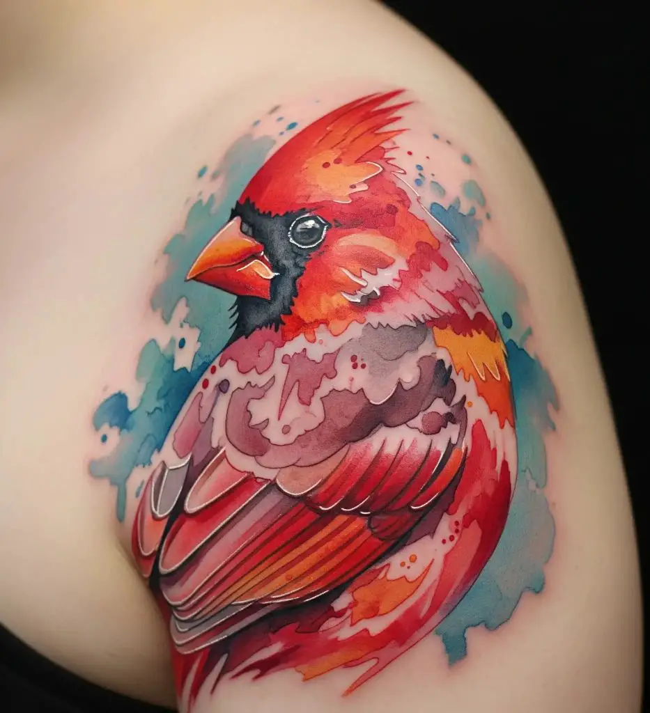 Watercolor Cardinal