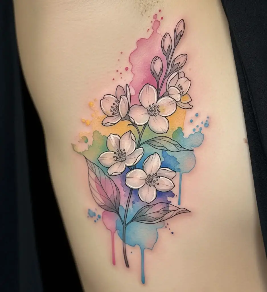 Watercolor Jasmine