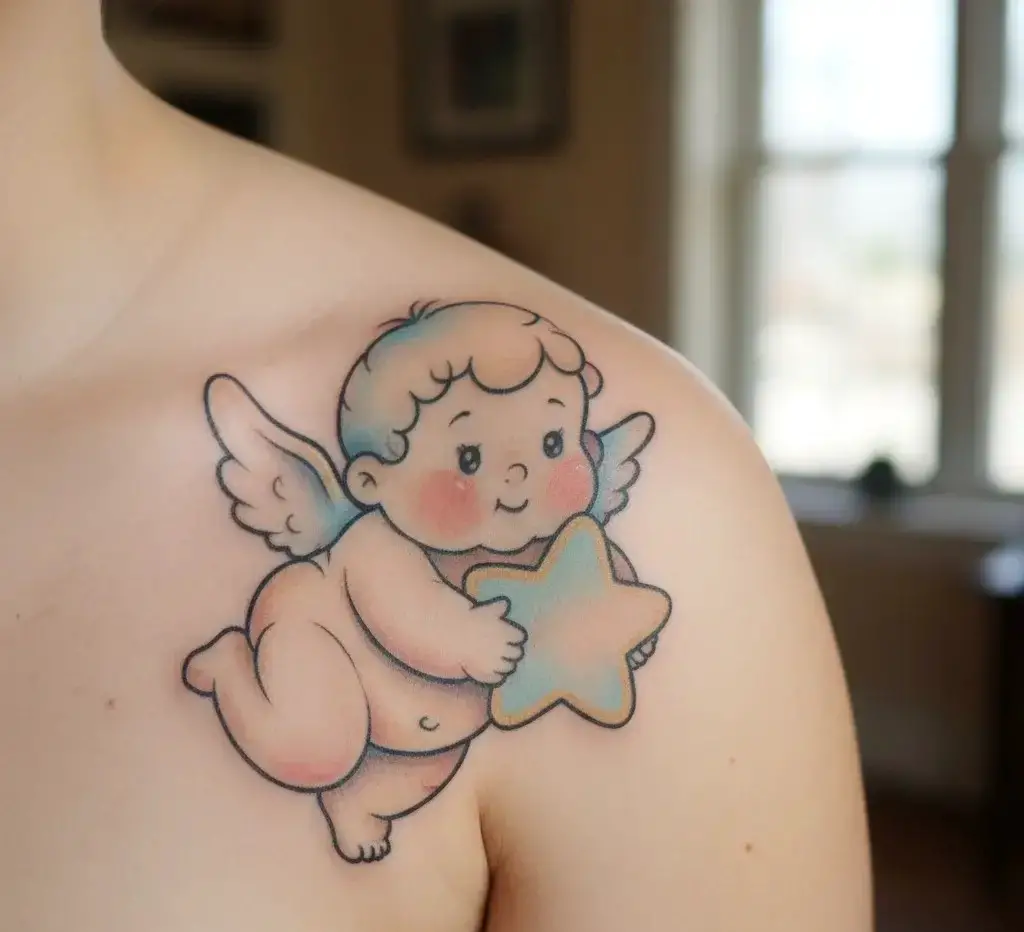 Angel Baby Tattoo