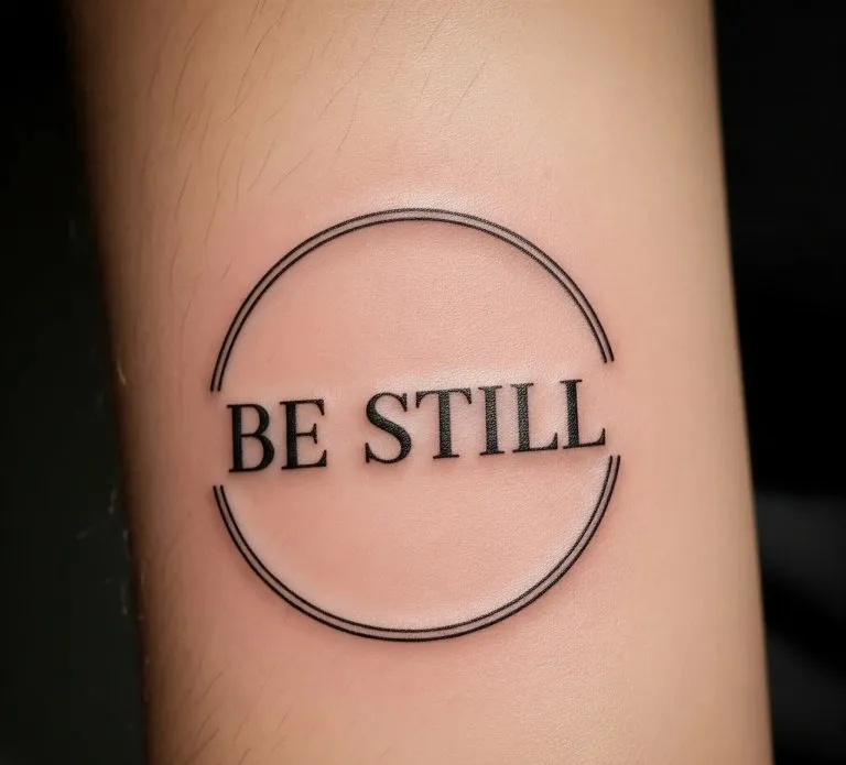 16 Meaningful Be Still Tattoo Ideas That Inspire Calm And Strength