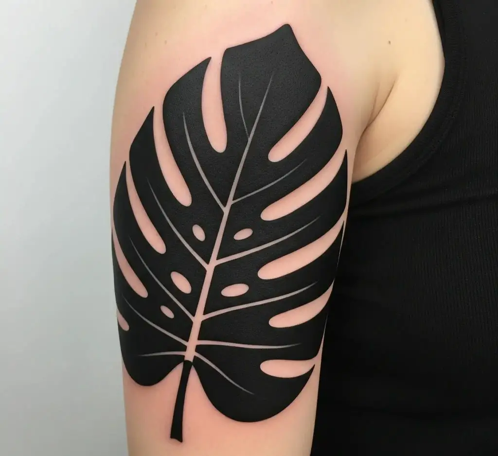 Blackwork Monstera