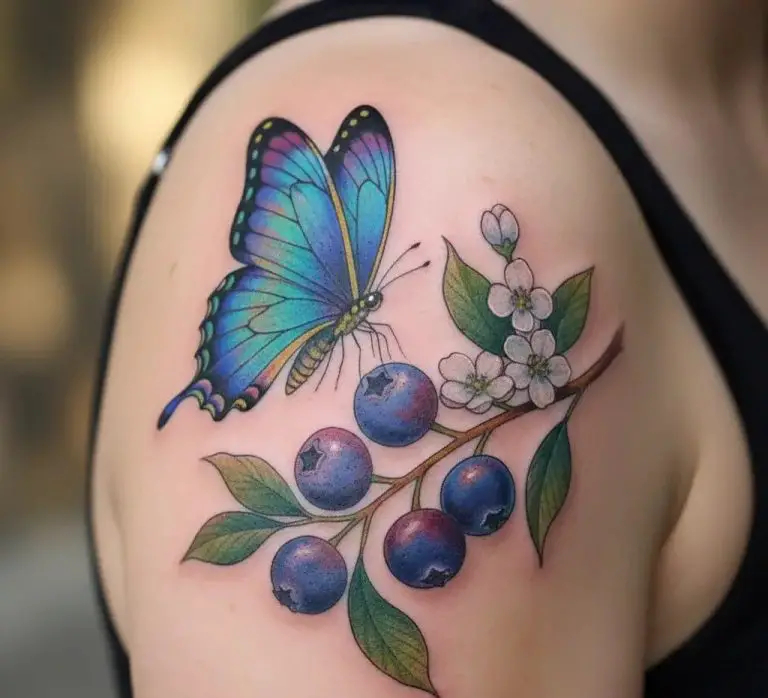 Blueberry and Butterfly