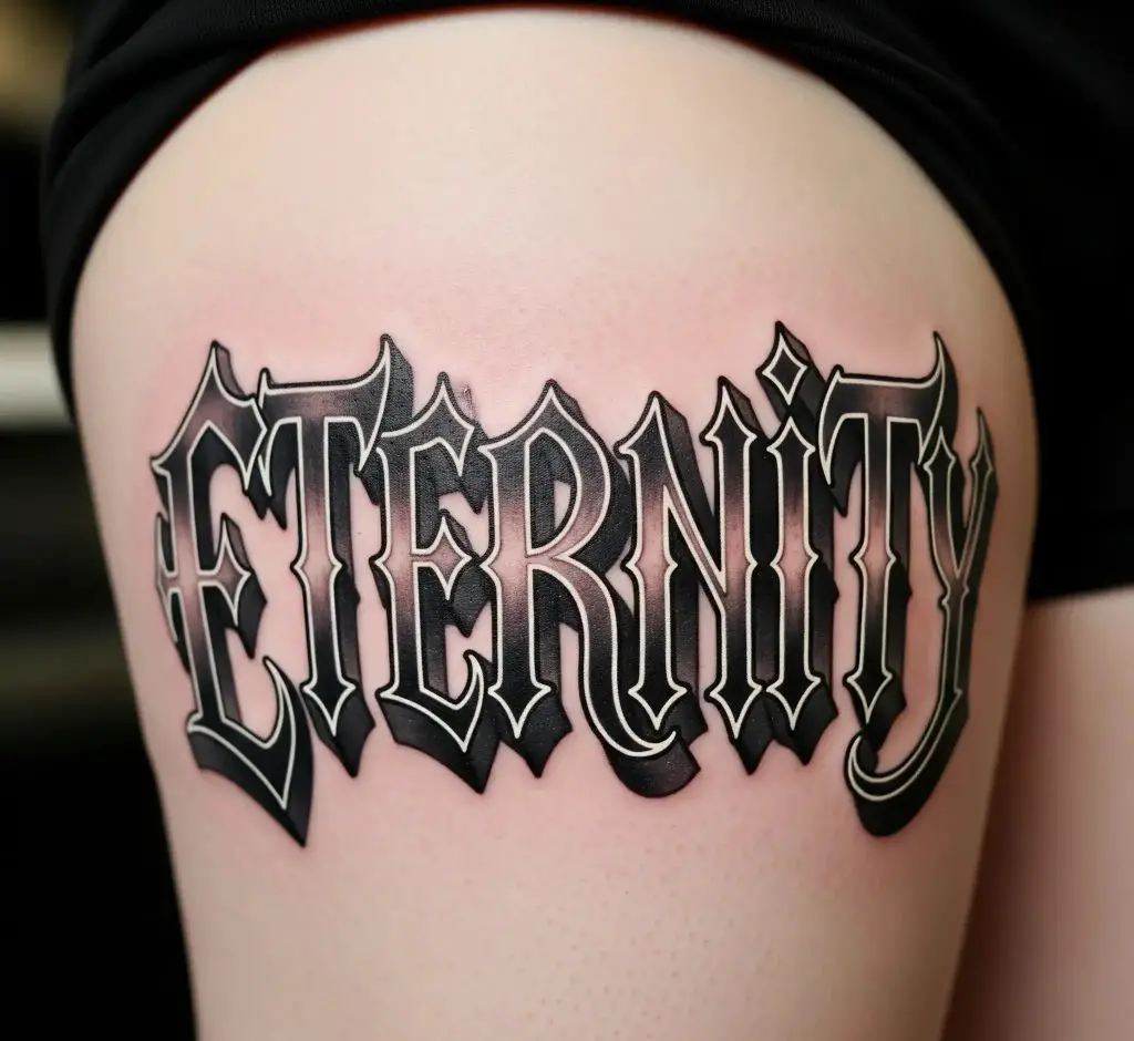 Bold Gothic Lettering