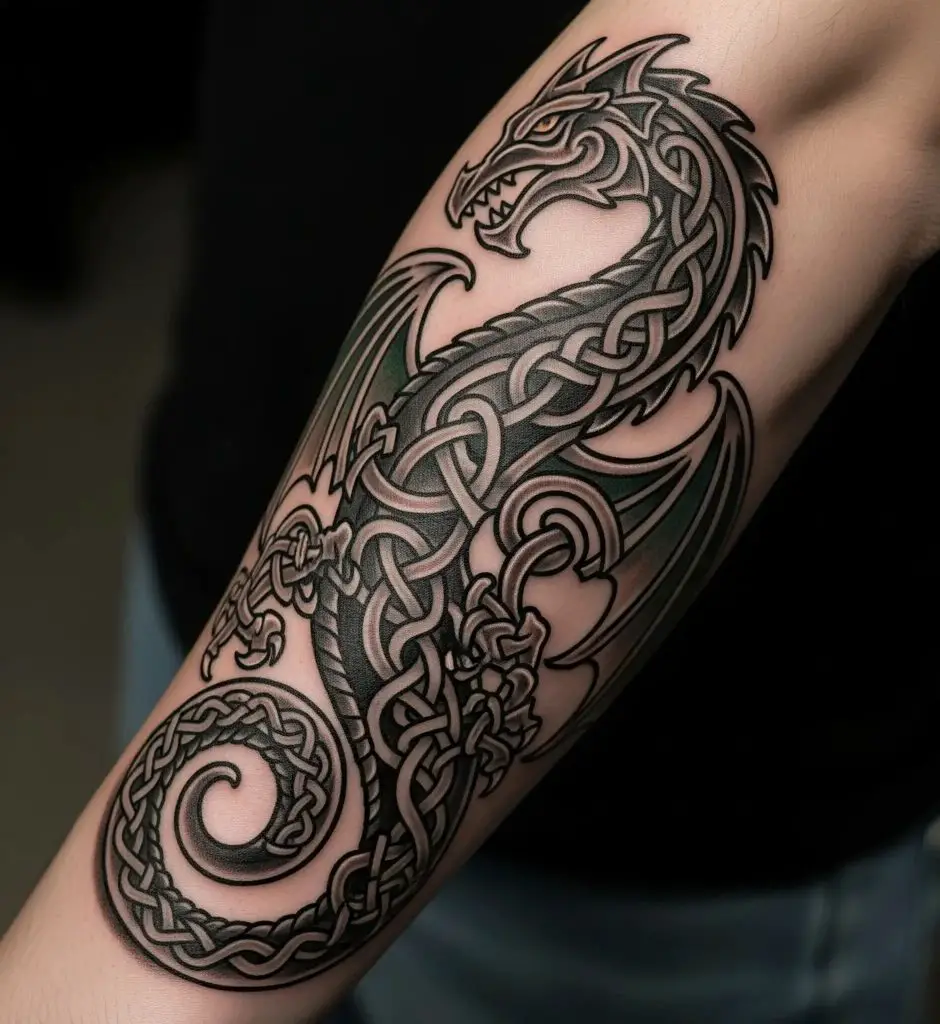 Celtic Dragon Knotwork
