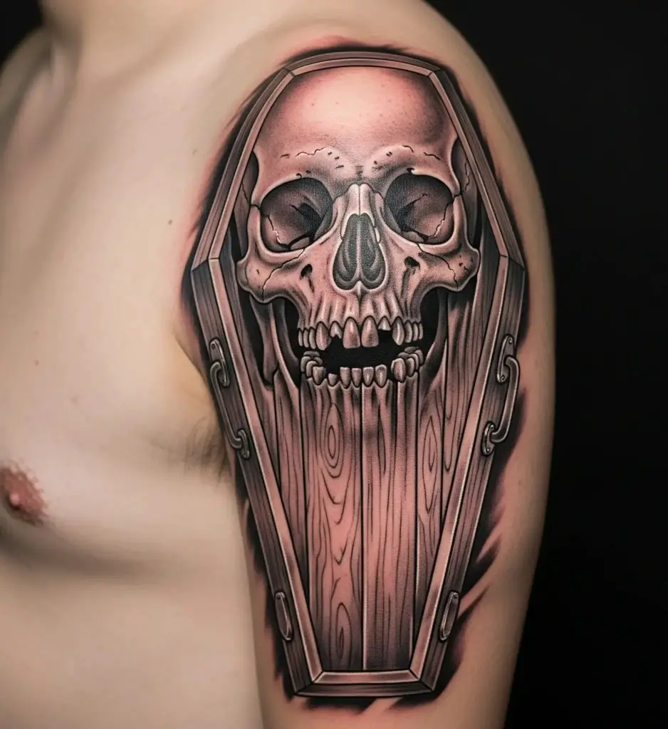 Coffin as a Skull