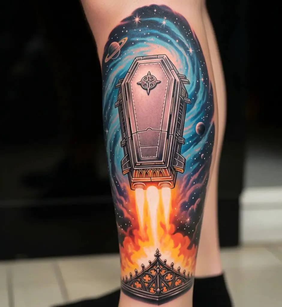 Coffin as a Spaceship/Rocket