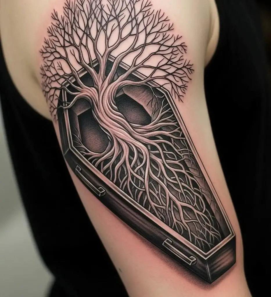 Coffin with a Tree of Life