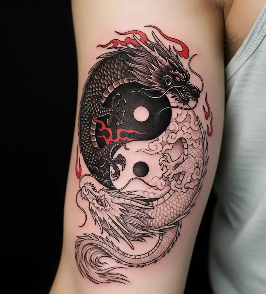 Eastern Yin-Yang Dragon Pair