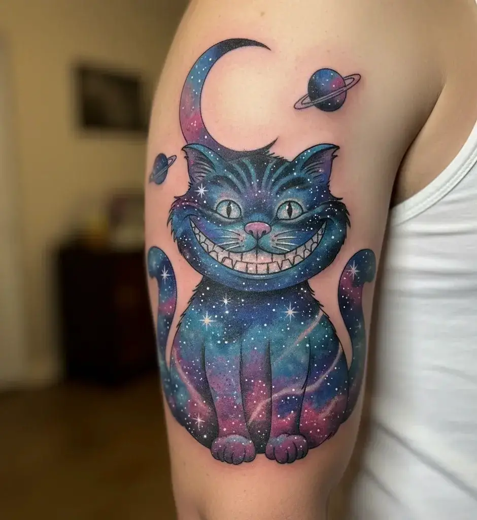 Galaxy-Inspired Cheshire Cat