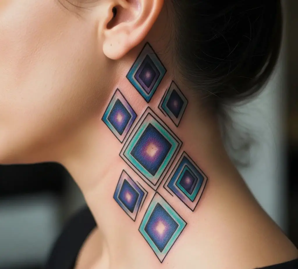 Geometric Diamond Pattern