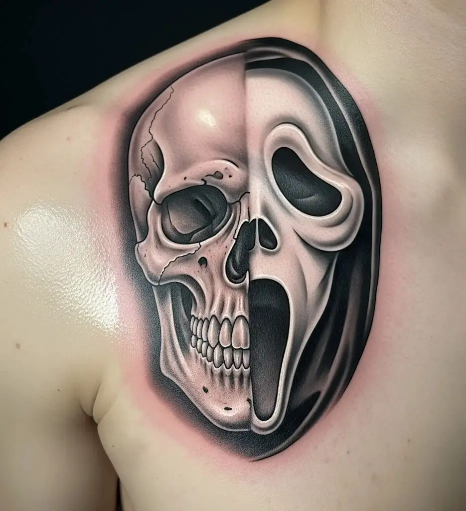 Ghostface Half Skull, Half Mask