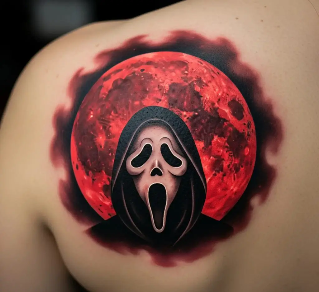 Ghostface With a Blood Moon