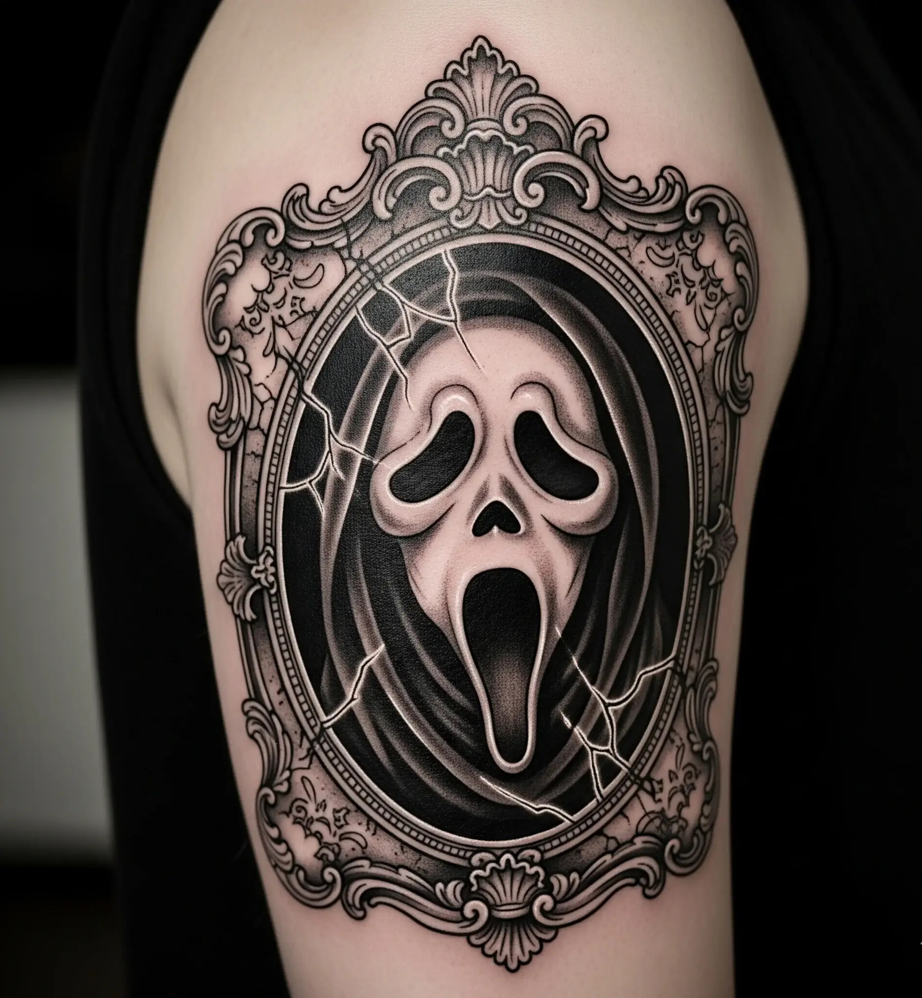 Ghostface in a Frame or Mirror