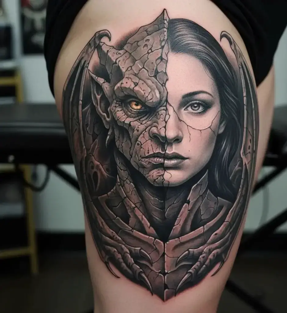 Half-Human, Half-Gargoyle
