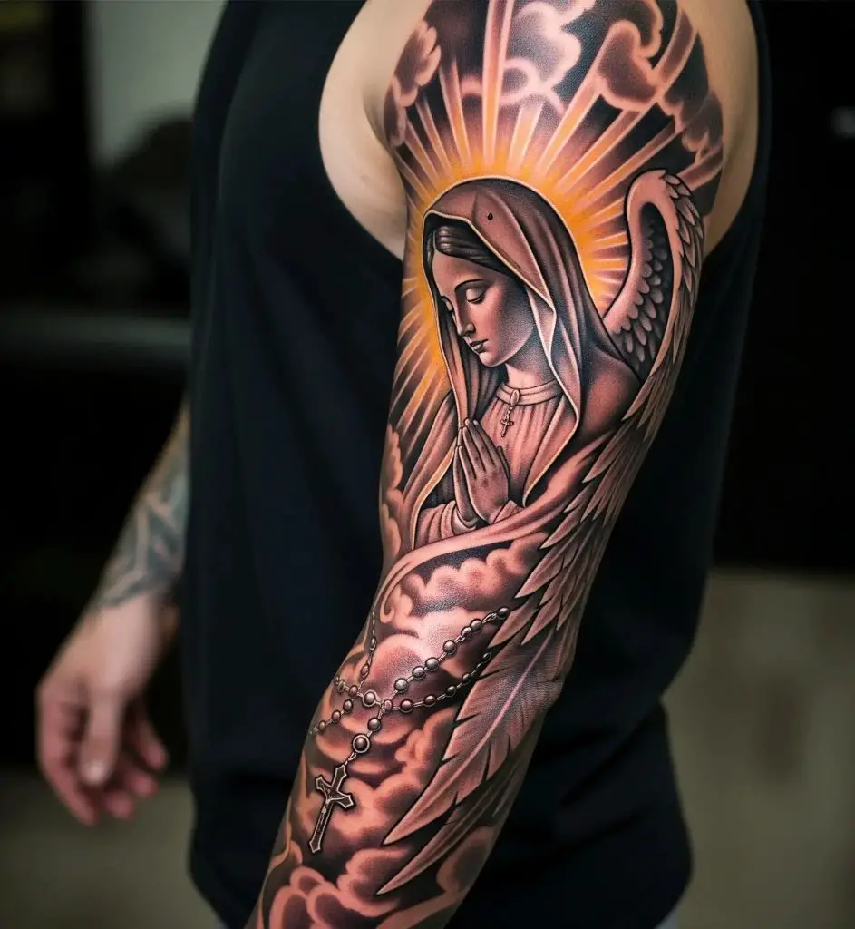 Half-Sleeve Virgen Design