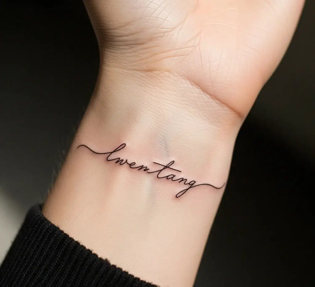 Minimalist Script on the Wrist
