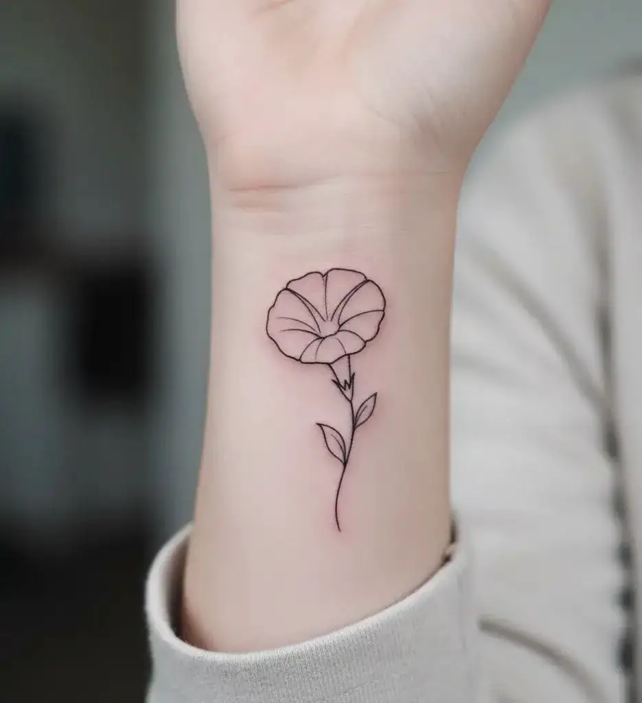 Minimalist Single Bloom on the Wrist