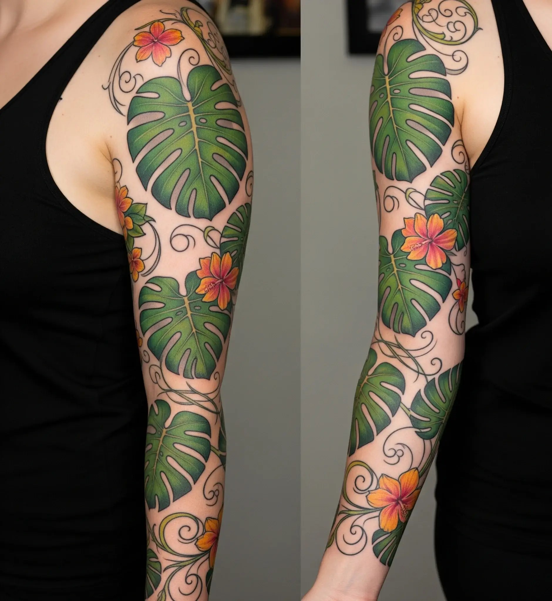 Monstera Sleeve Pattern