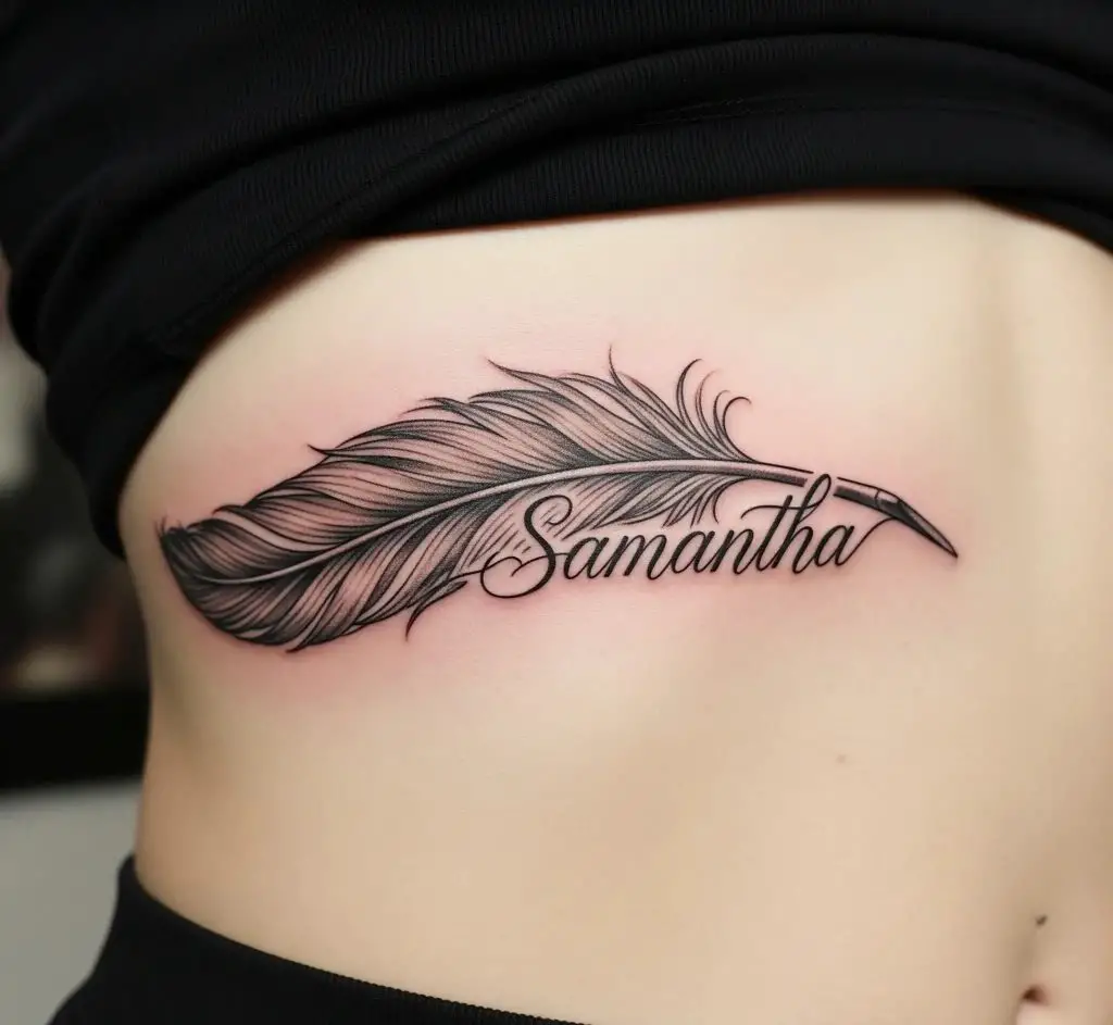 Name Inside a Feather