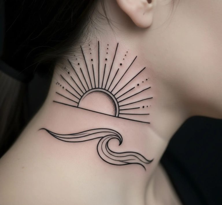 Neck Tattoos Women