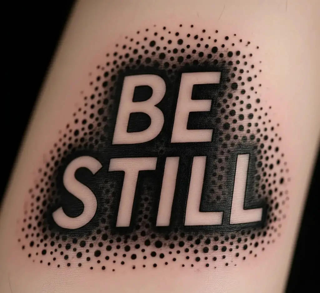 Negative Space Lettering