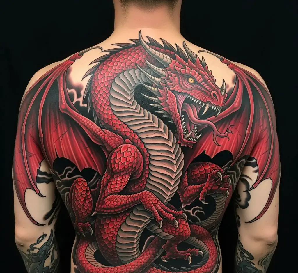Red Dragon Across the Back