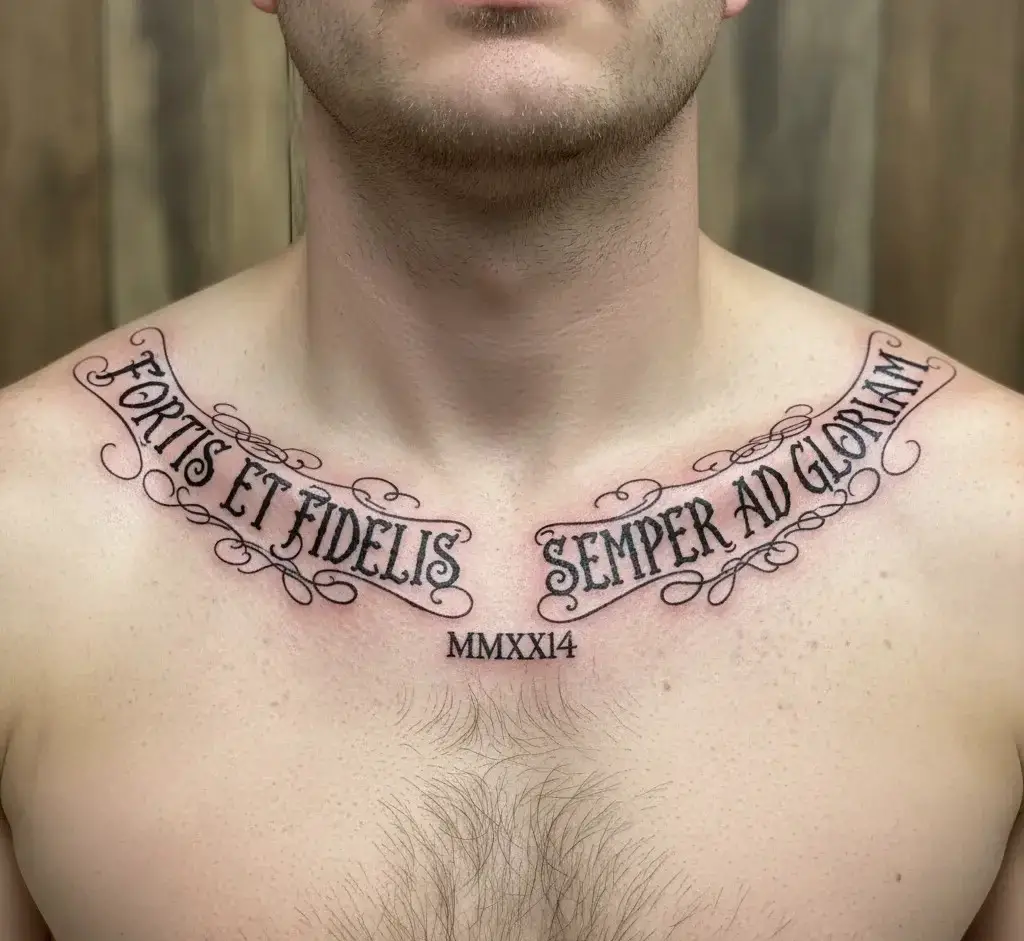 Script Across the Collarbone