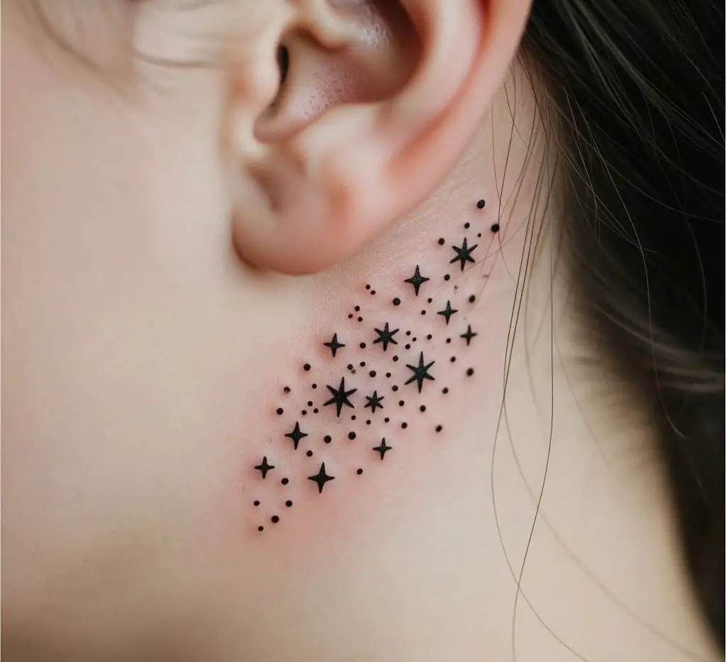 Tiny Star Cluster Behind the Ear