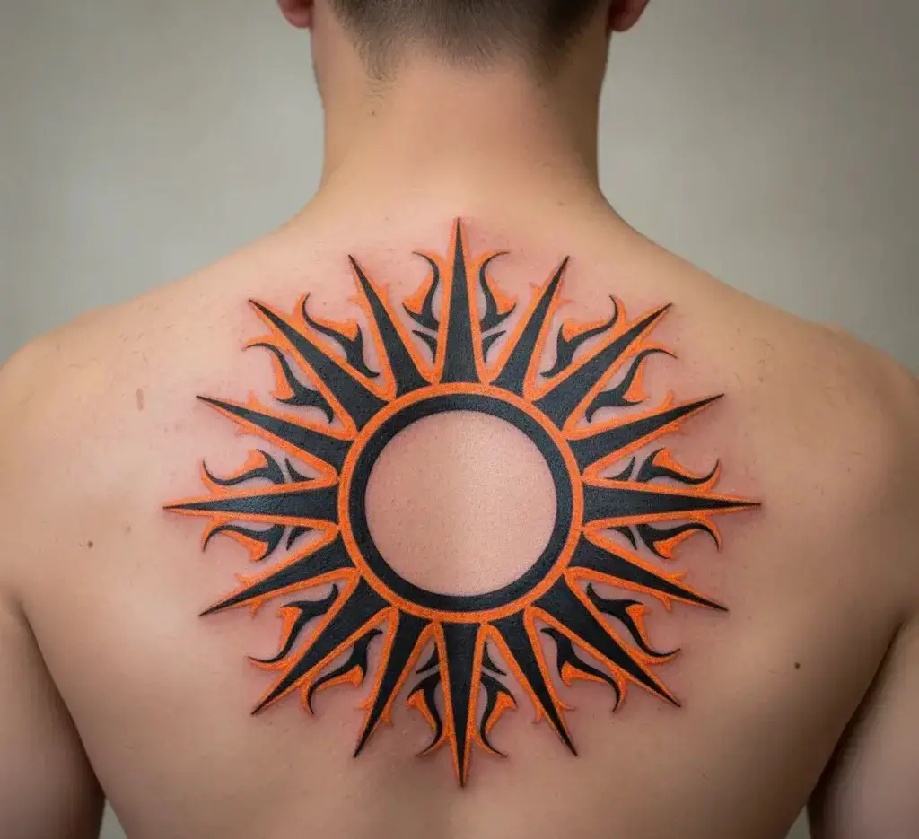 Tribal Sun Tattoo