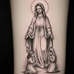 Virgen with Children at Her Feet