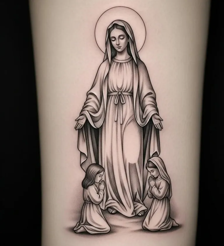 Virgen with Children at Her Feet