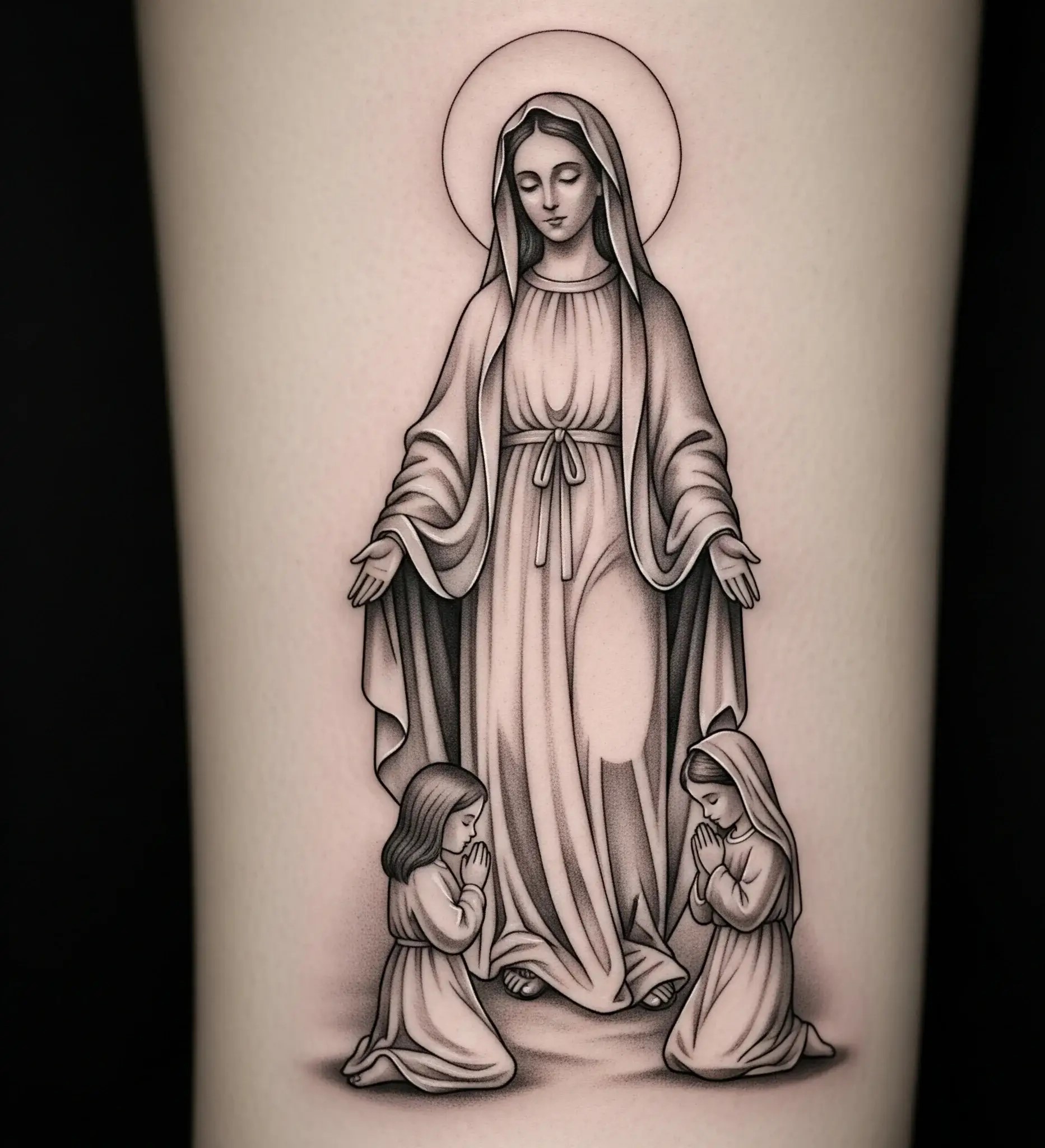 Virgen with Children at Her Feet