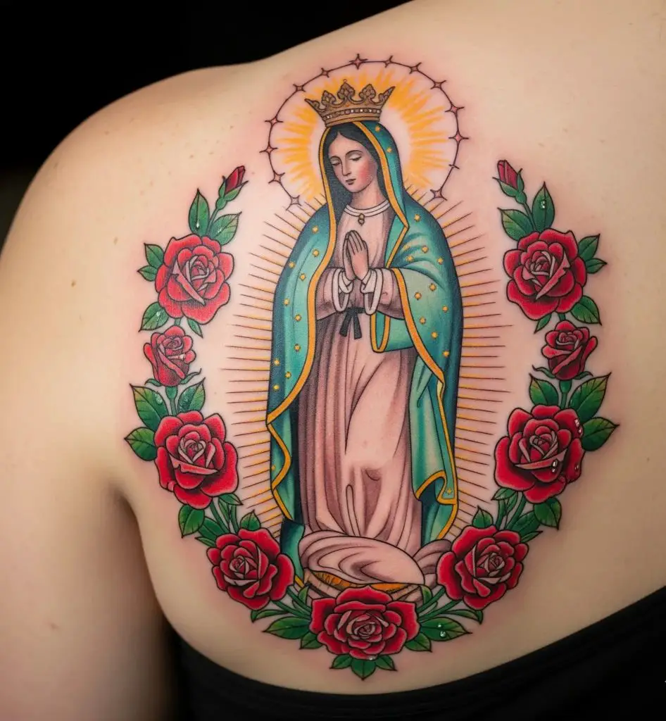 Virgen with Roses