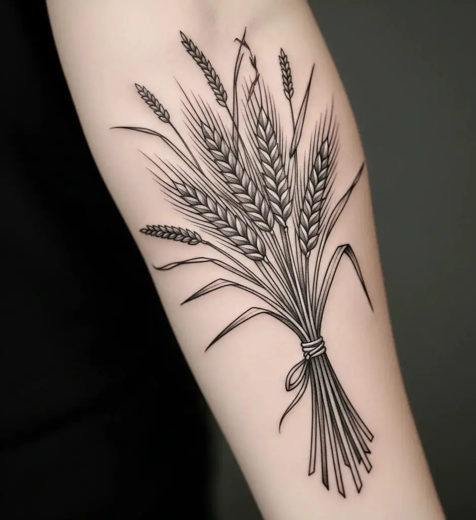 Wheat Bundle Tattoo