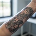 can you put saniderm on a scabbed tattoo