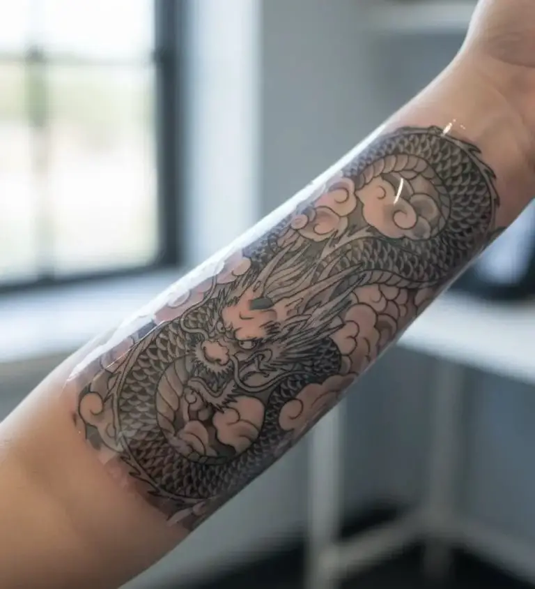 can you put saniderm on a scabbed tattoo