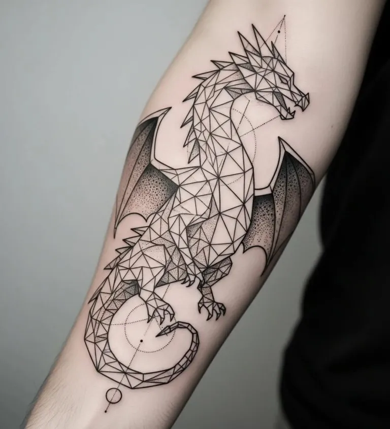 dragon arm tattoo