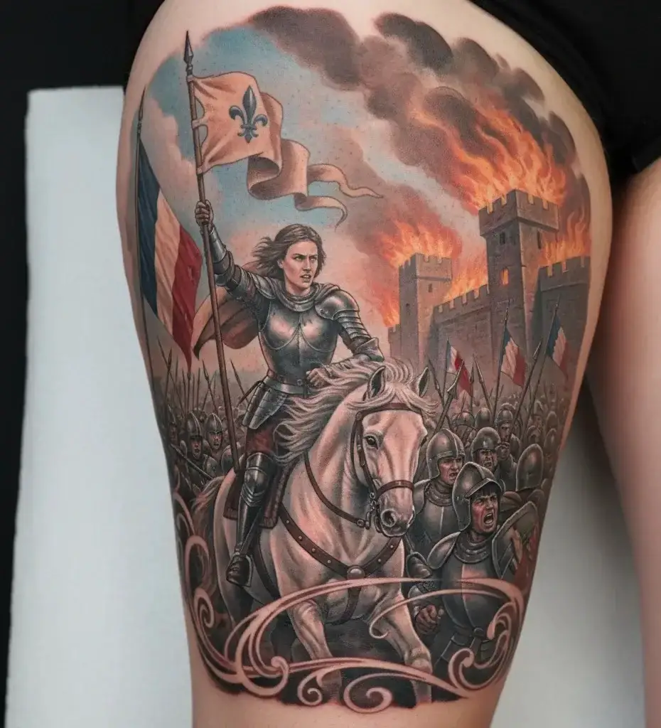 Joan on Horseback Tattoo