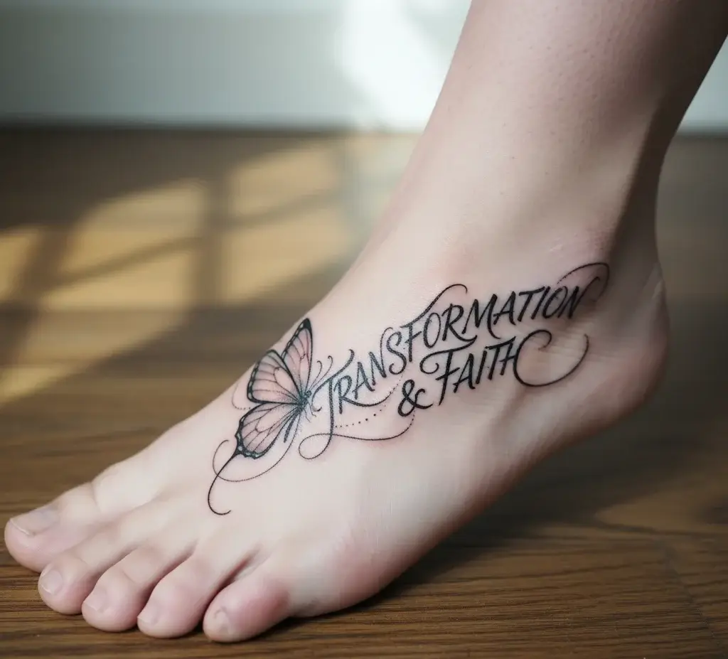 Butterfly with the Phrase