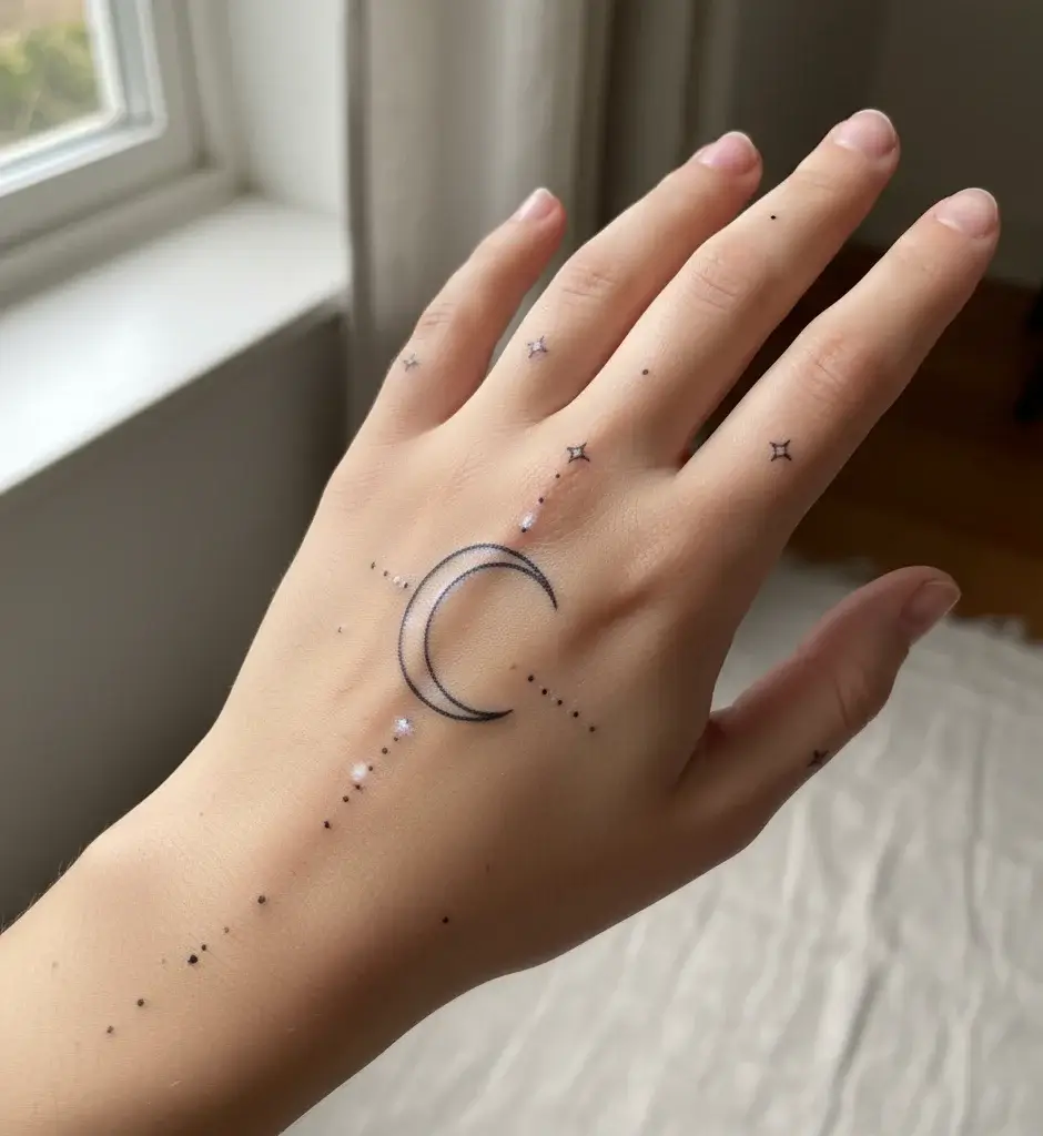 Crescent Moon and Stars