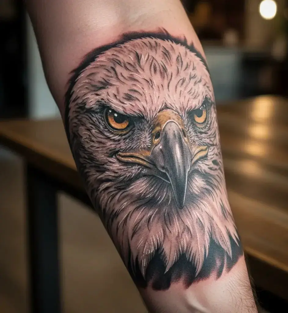 Eagle Head Realism Tattoo