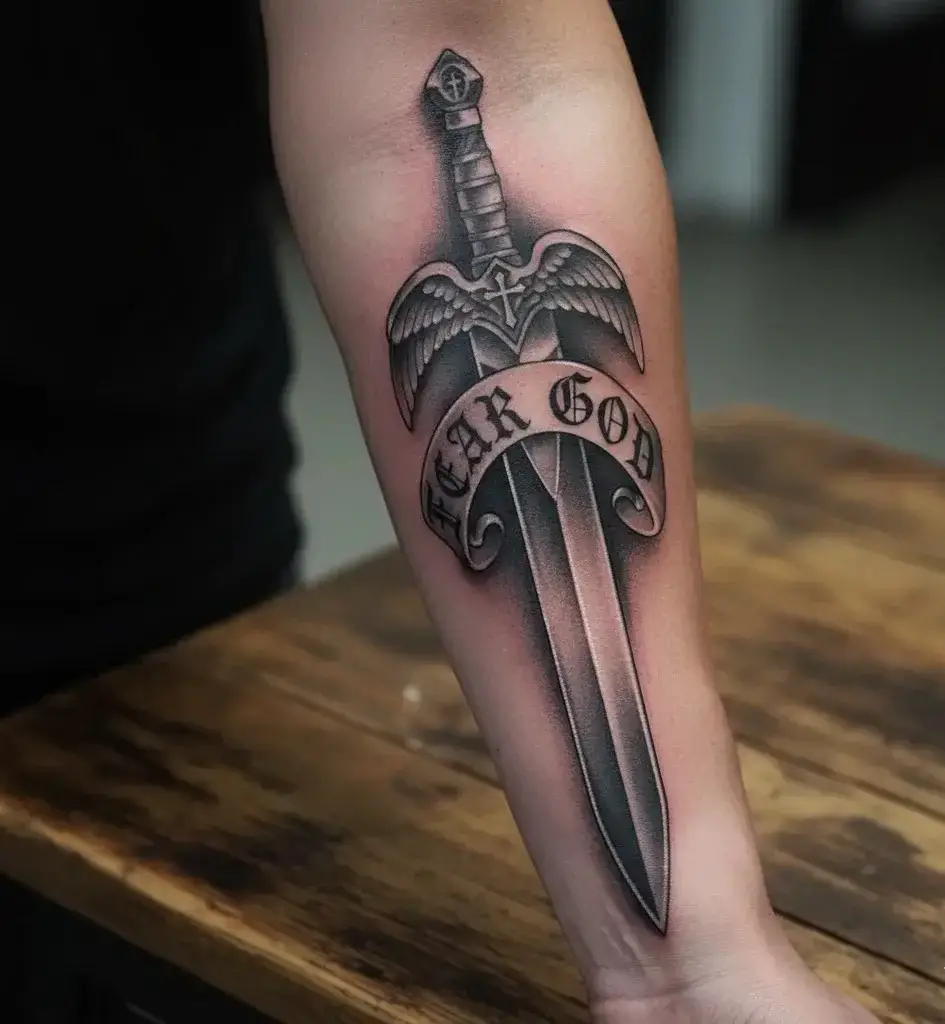 Fear God with Sword Design