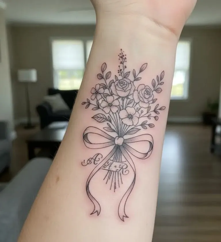 Flower Forearm Tattoo