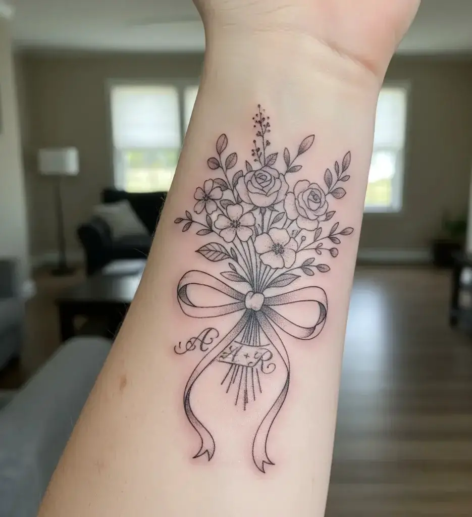 Flower Forearm Tattoo