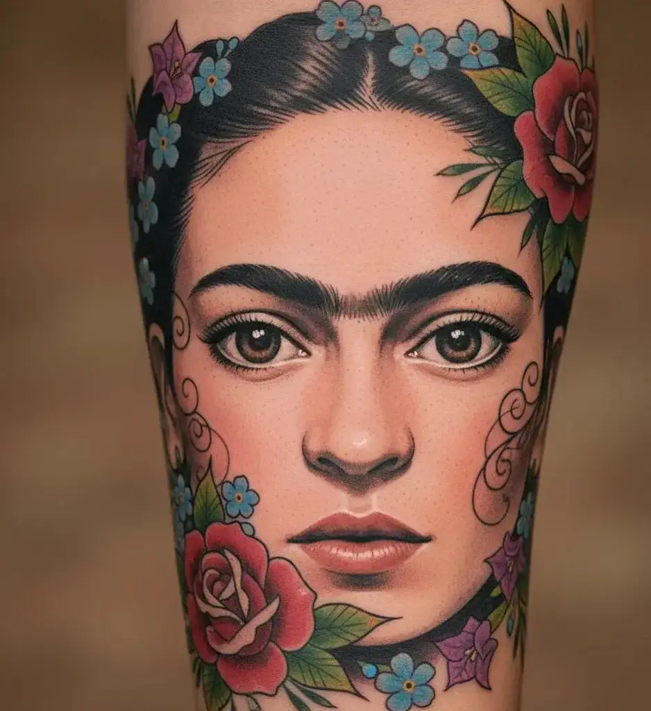 Frida’s Eyes Tattoo