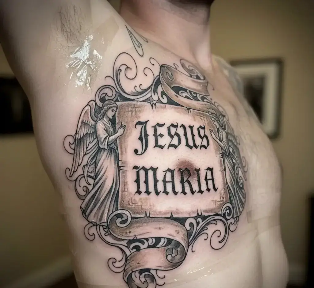 Joan’s Banner Tattoo